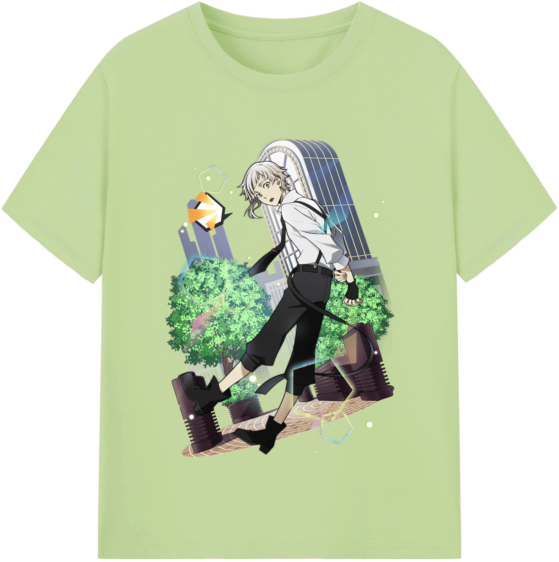 （画像用） 文豪ストレイドッグス Bungo Stray Dogs 綿100％半袖Tシャツ（フロントプリント）
